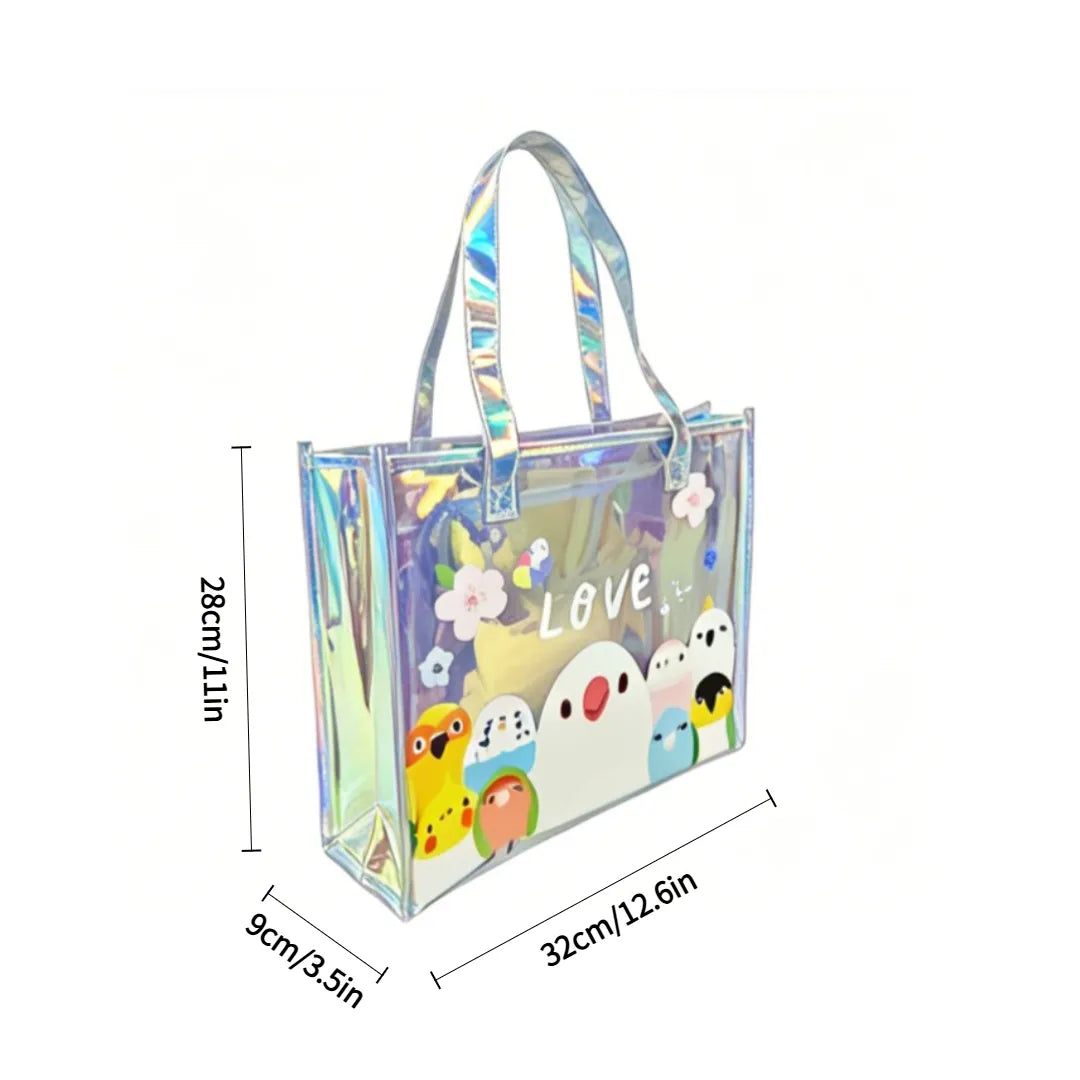 Holographic Bird Tote Bag