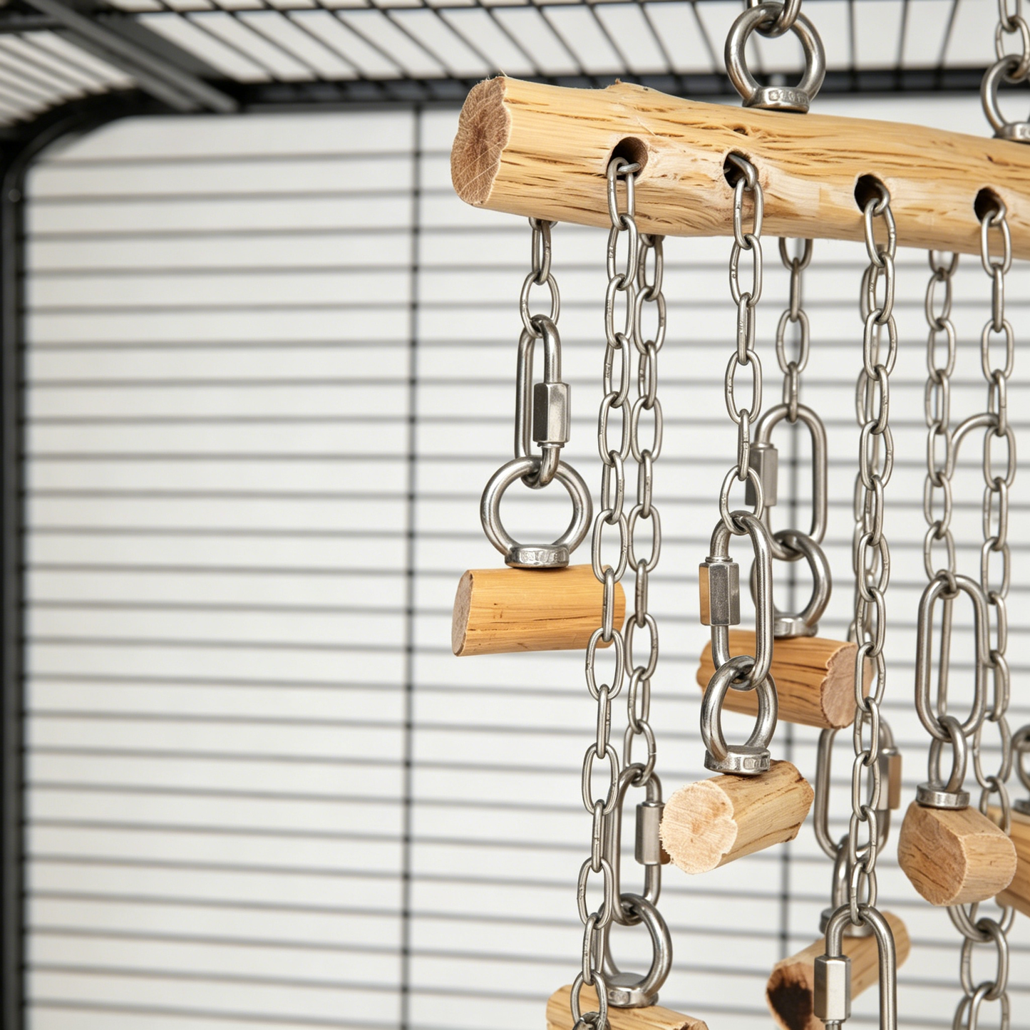 Ironwood & Stainless Steel Perch