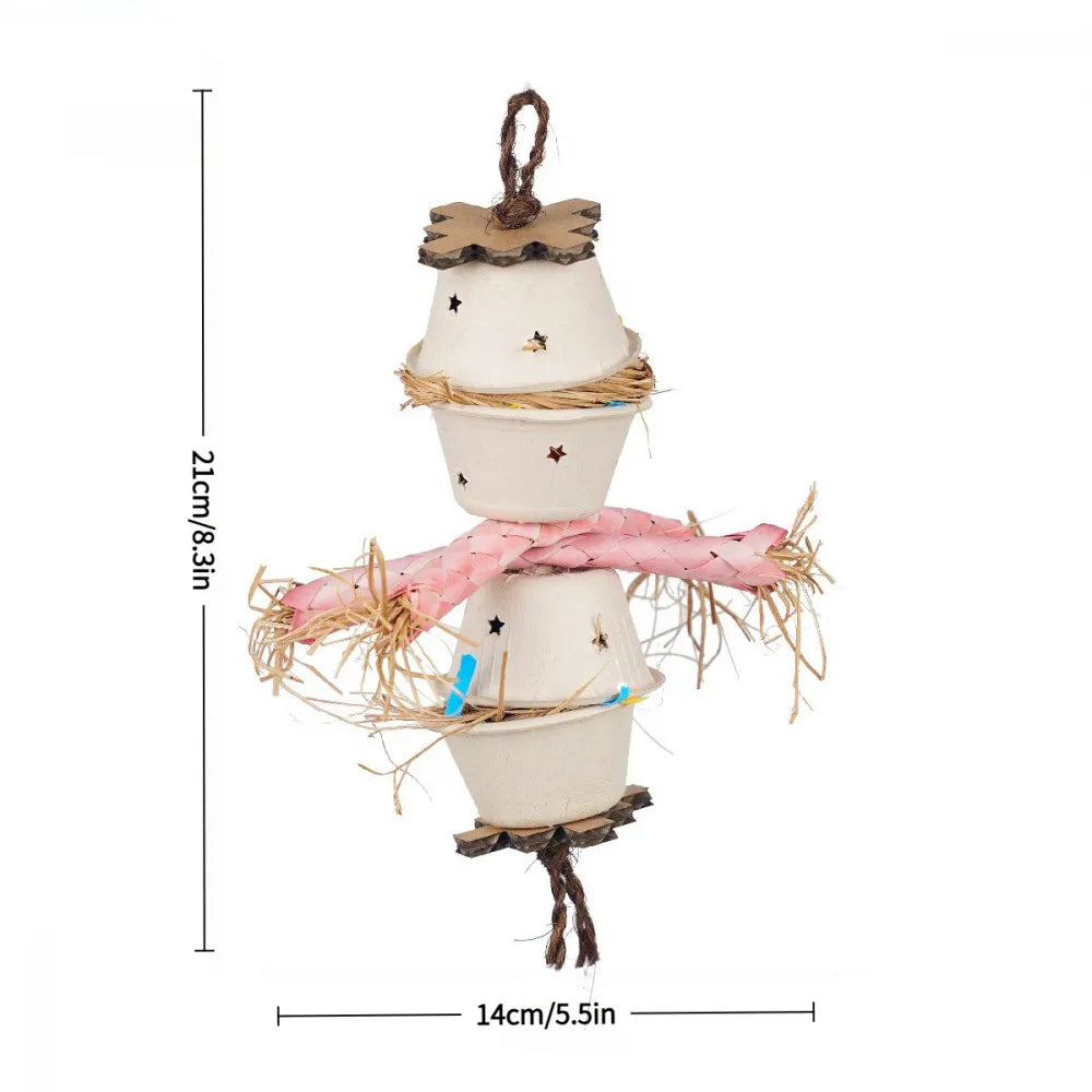 Stacked Foraging Bowls with Palm Fibers