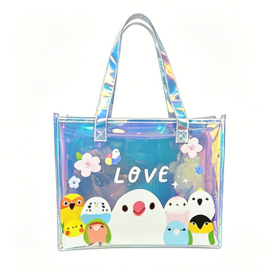 Holographic Bird Tote Bag