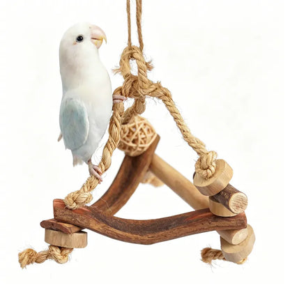 Natural Java Wood Triangle Swing
