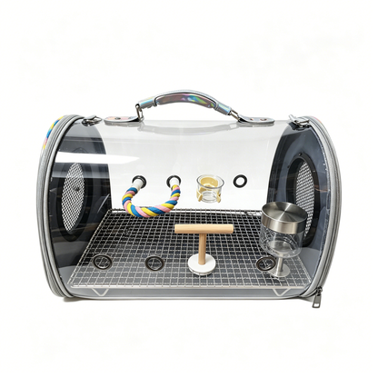 Large Capacity Clear Bird Travel Carrier