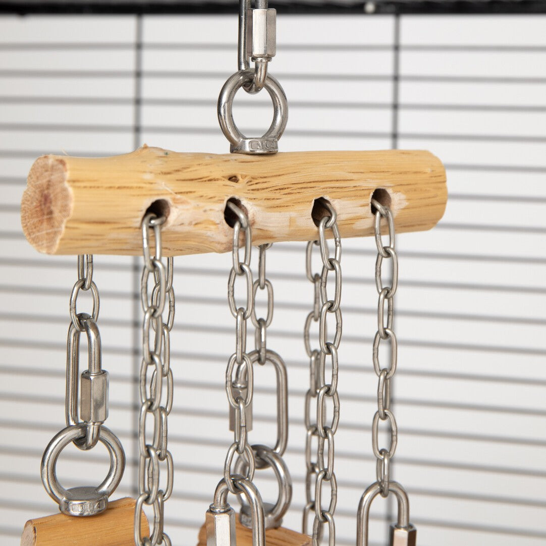 Ironwood & Stainless Steel Perch