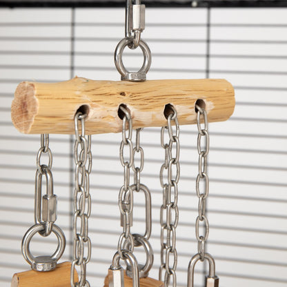 Ironwood & Stainless Steel Perch