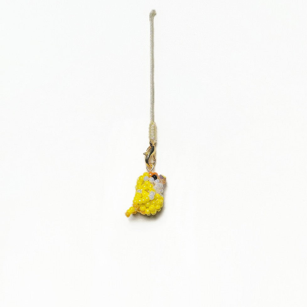 [PRE-ORDER]Handcrafted Miyuki Beaded Creamino Lovebird Keychain
