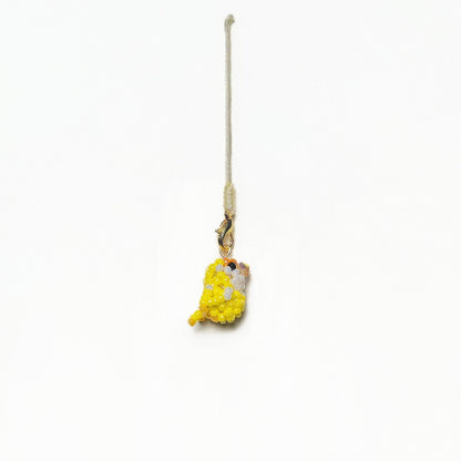 [PRE-ORDER]Handcrafted Miyuki Beaded Creamino Lovebird Keychain