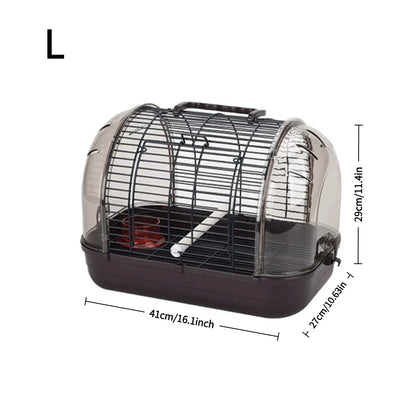 Clear Panoramic Bird Travel Carrier | Portable Cage