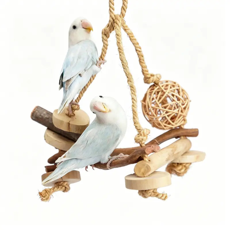 Natural Java Wood Triangle Swing