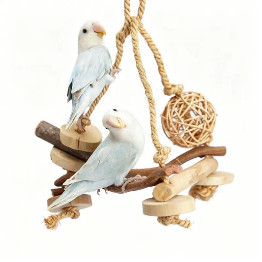 Natural Java Wood Triangle Swing