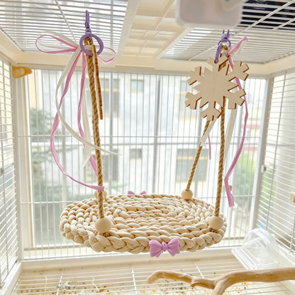 Handmade Woven Bird Swing