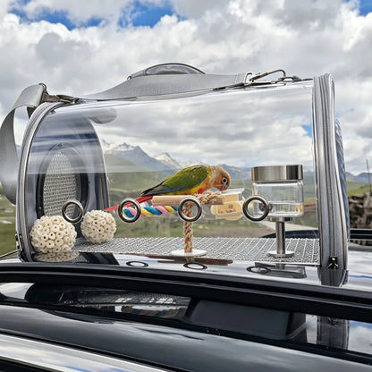 Large Capacity Clear Bird Travel Carrier