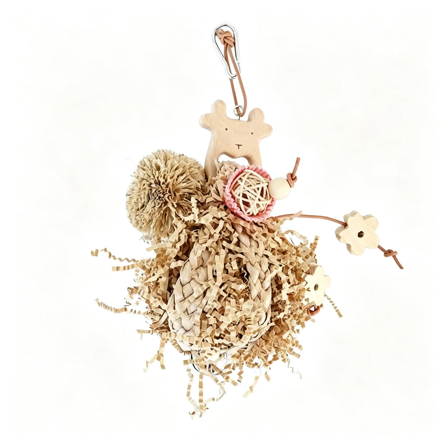 Undyed Shredding & Foraging Toy for Parrots