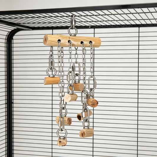 Ironwood & Stainless Steel Perch