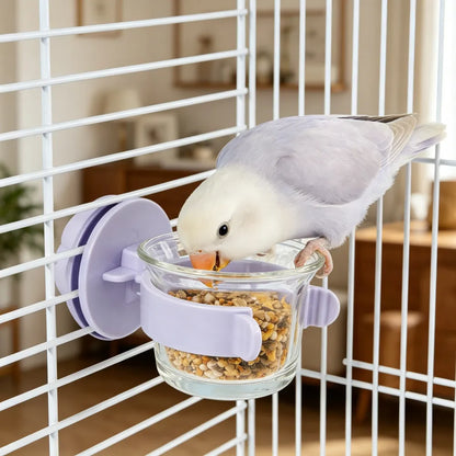 Macaron Glass Bird Feeder