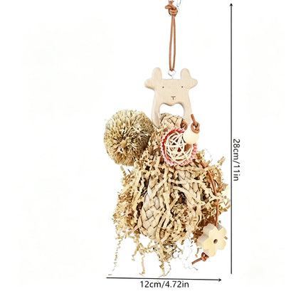 Undyed Shredding & Foraging Toy for Parrots