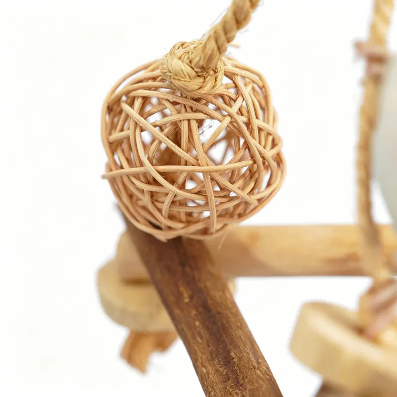Natural Java Wood Triangle Swing