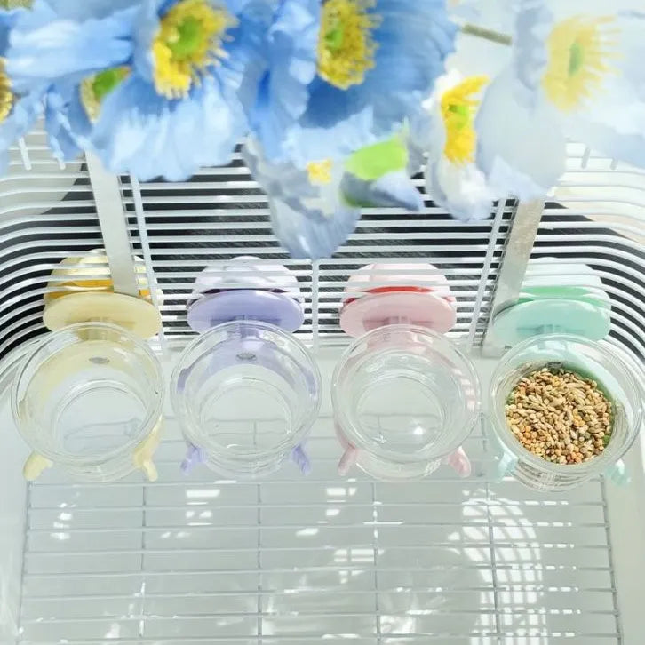 Macaron Glass Bird Feeder