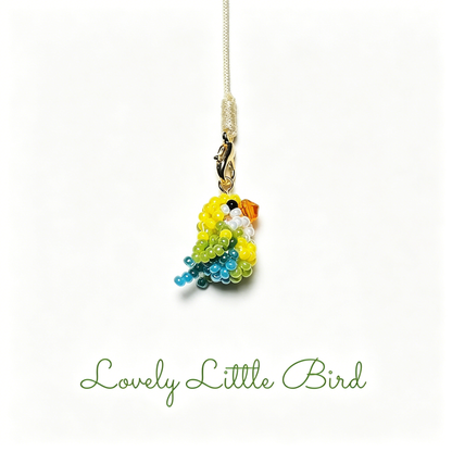 [PRE-ORDER] Miyuki Beaded Budgie Phone Charm