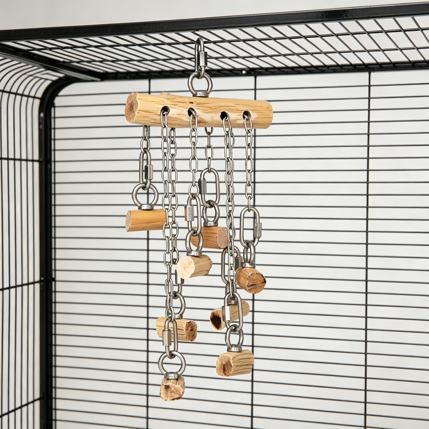 Ironwood & Stainless Steel Perch