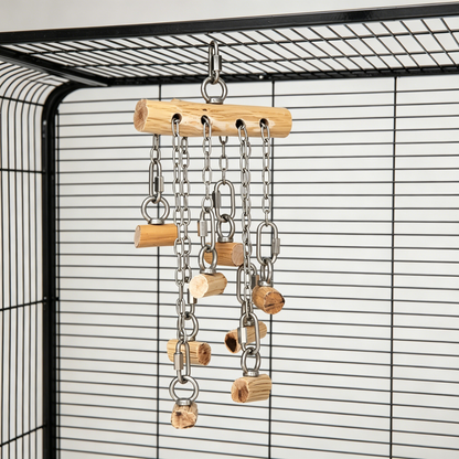 Ironwood & Stainless Steel Perch