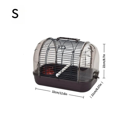 Clear Panoramic Bird Travel Carrier | Portable Cage