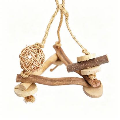 Natural Java Wood Triangle Swing