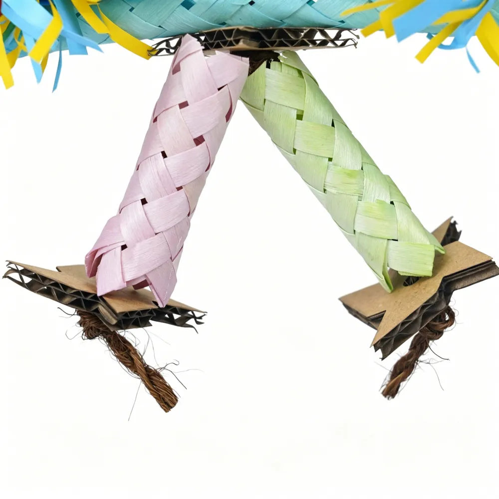 Colorful Foraging Shredder Toy for Parrots