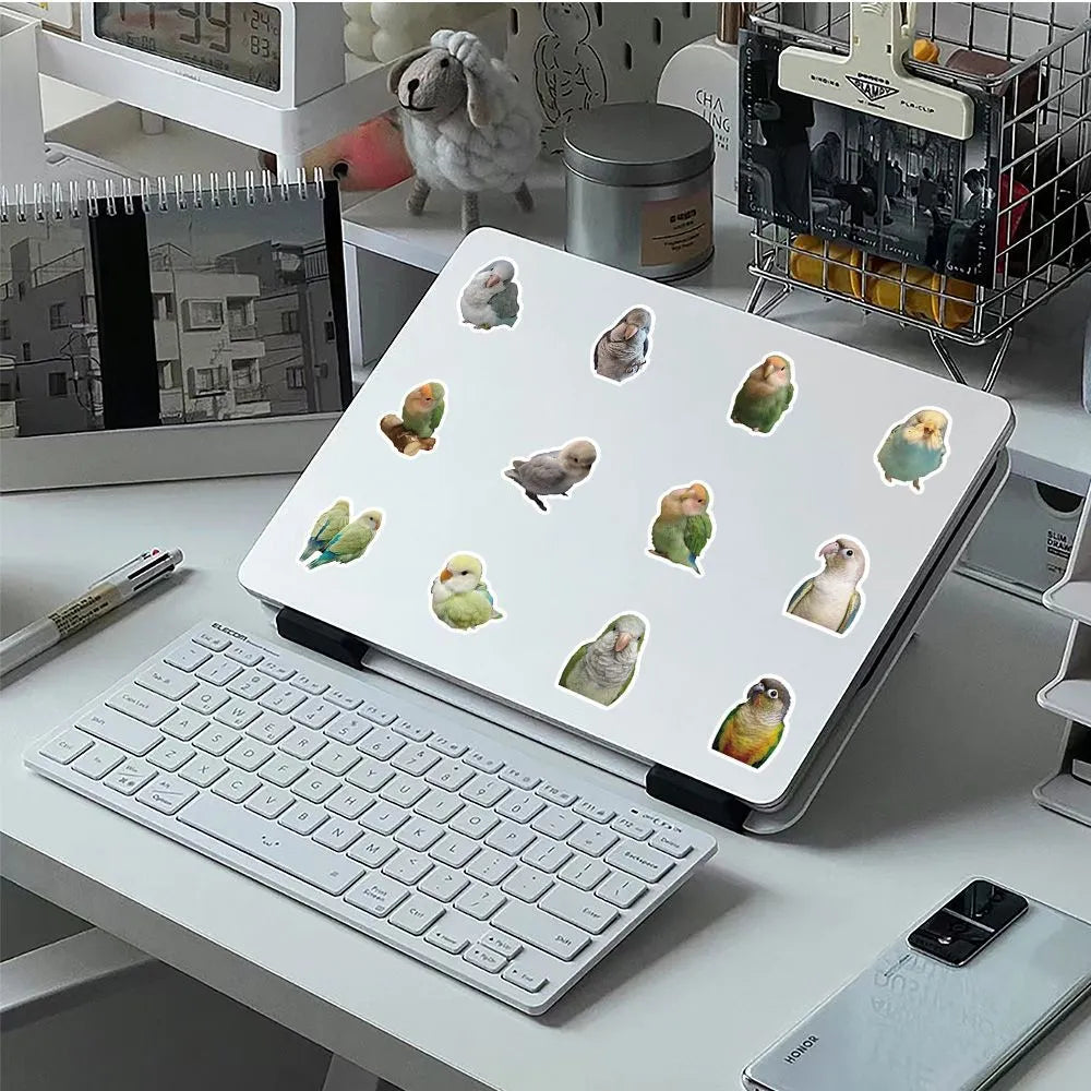 100 Pcs Realistic Parrot Sticker Pack