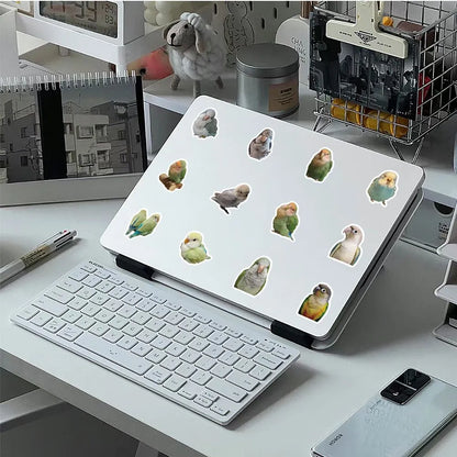 100 Pcs Realistic Parrot Sticker Pack