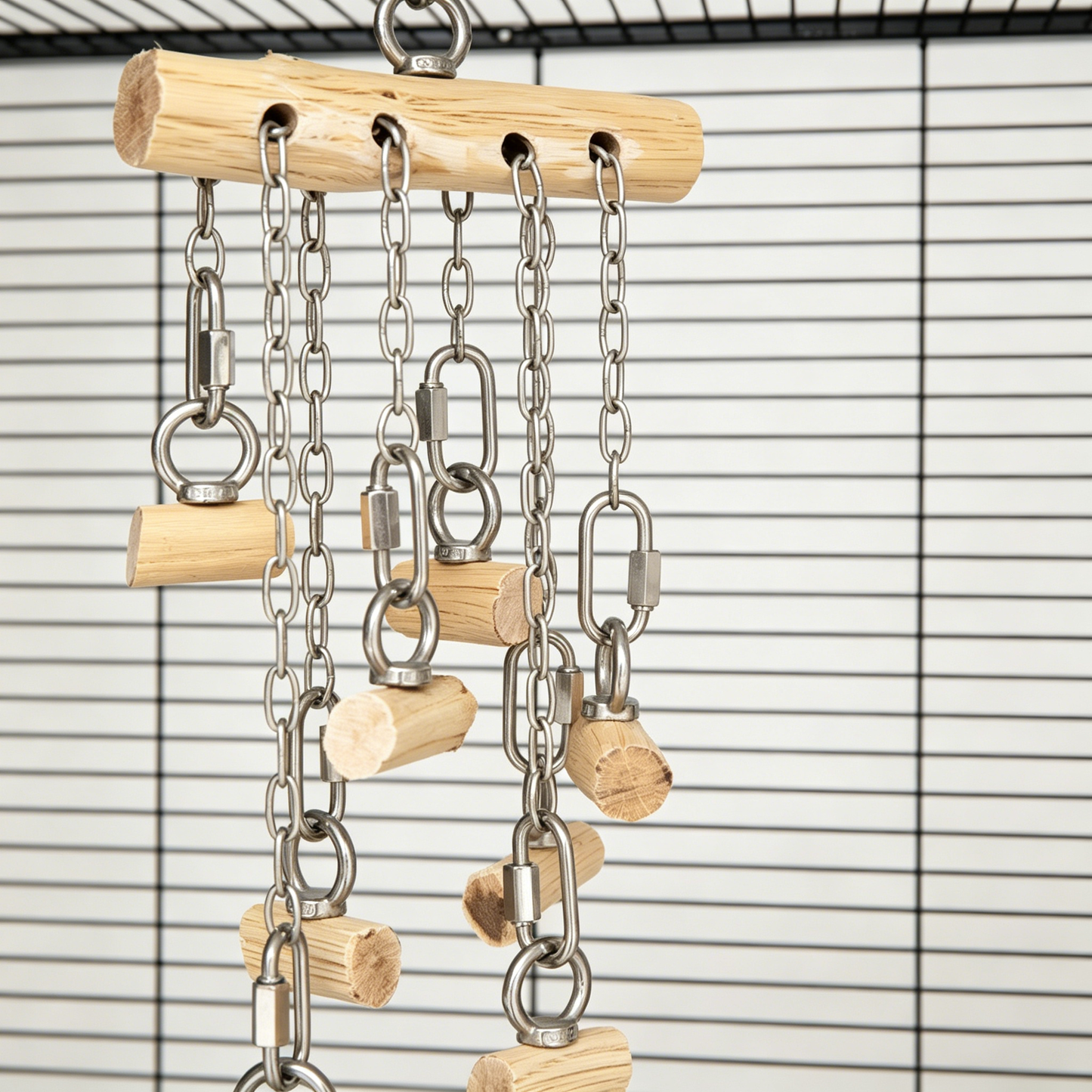 Ironwood & Stainless Steel Perch