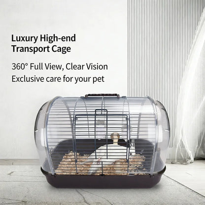 Clear Panoramic Bird Travel Carrier | Portable Cage