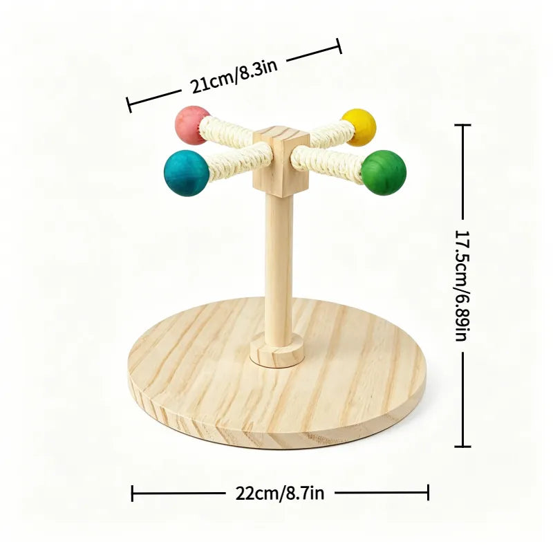 Interactive Spinning Bird Perch