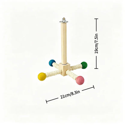 Interactive Spinning Bird Perch