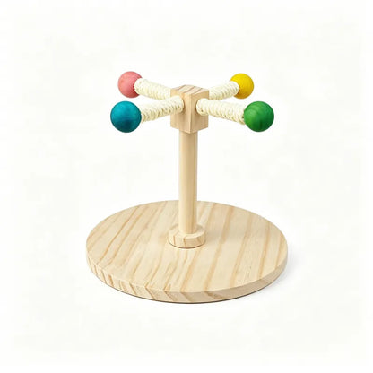 Interactive Spinning Bird Perch
