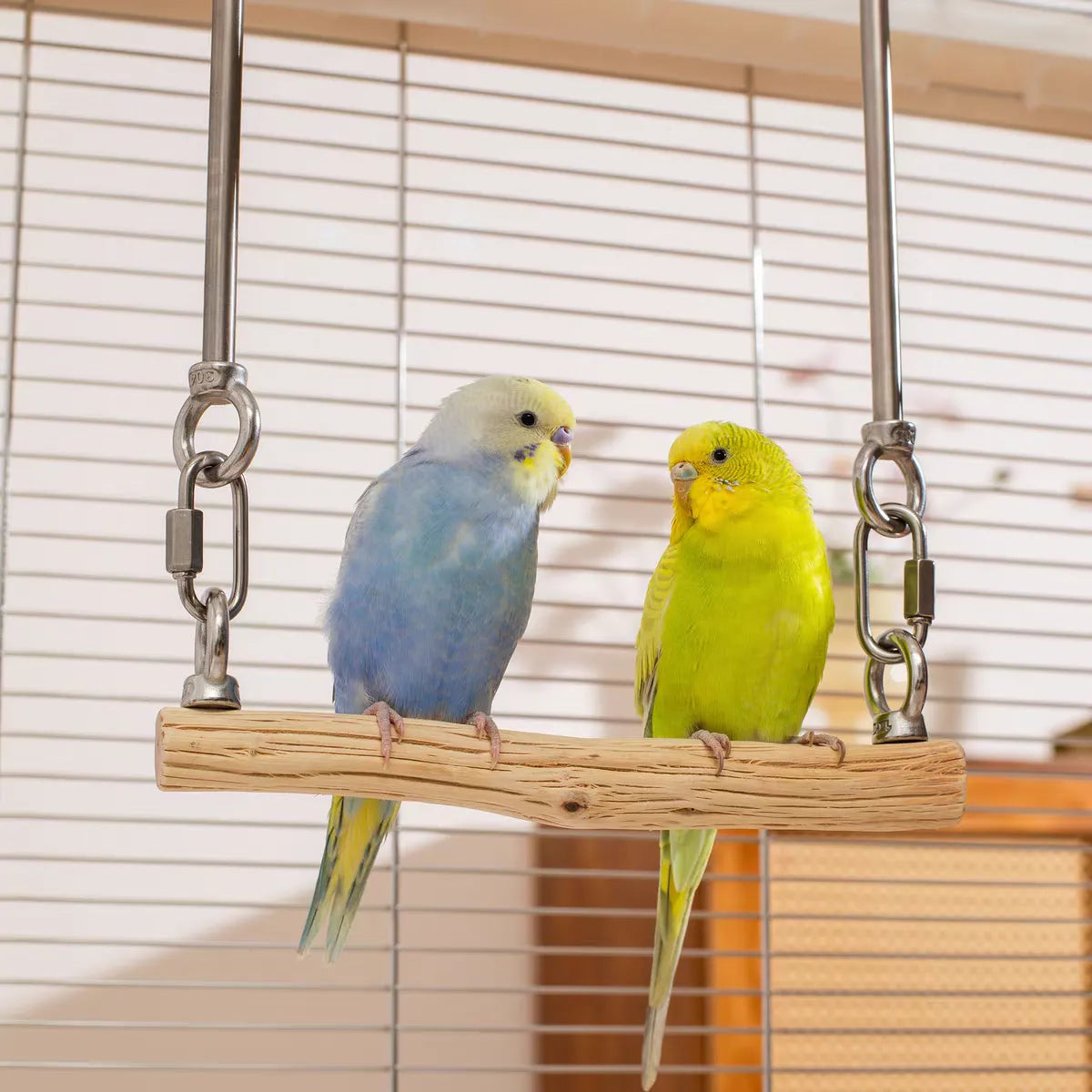 Handcrafted Pear Wood Bird Swing