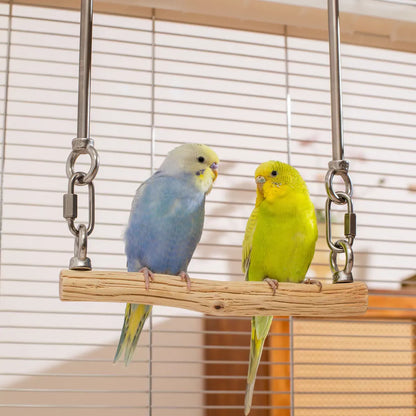 Handcrafted Pear Wood Bird Swing