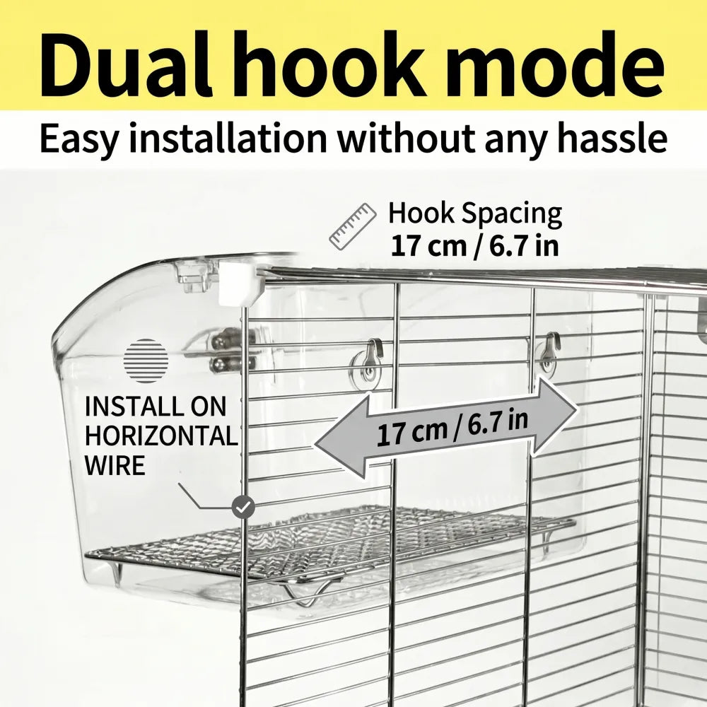 Extra Large Clear Acrylic Bird Feeder