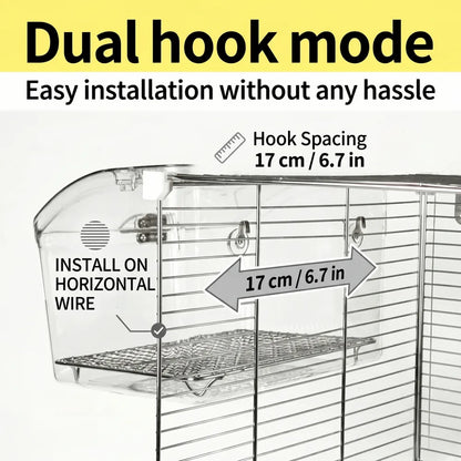 Extra Large Clear Acrylic Bird Feeder