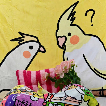 Bird Double-Sided Nap & Travel Blanket