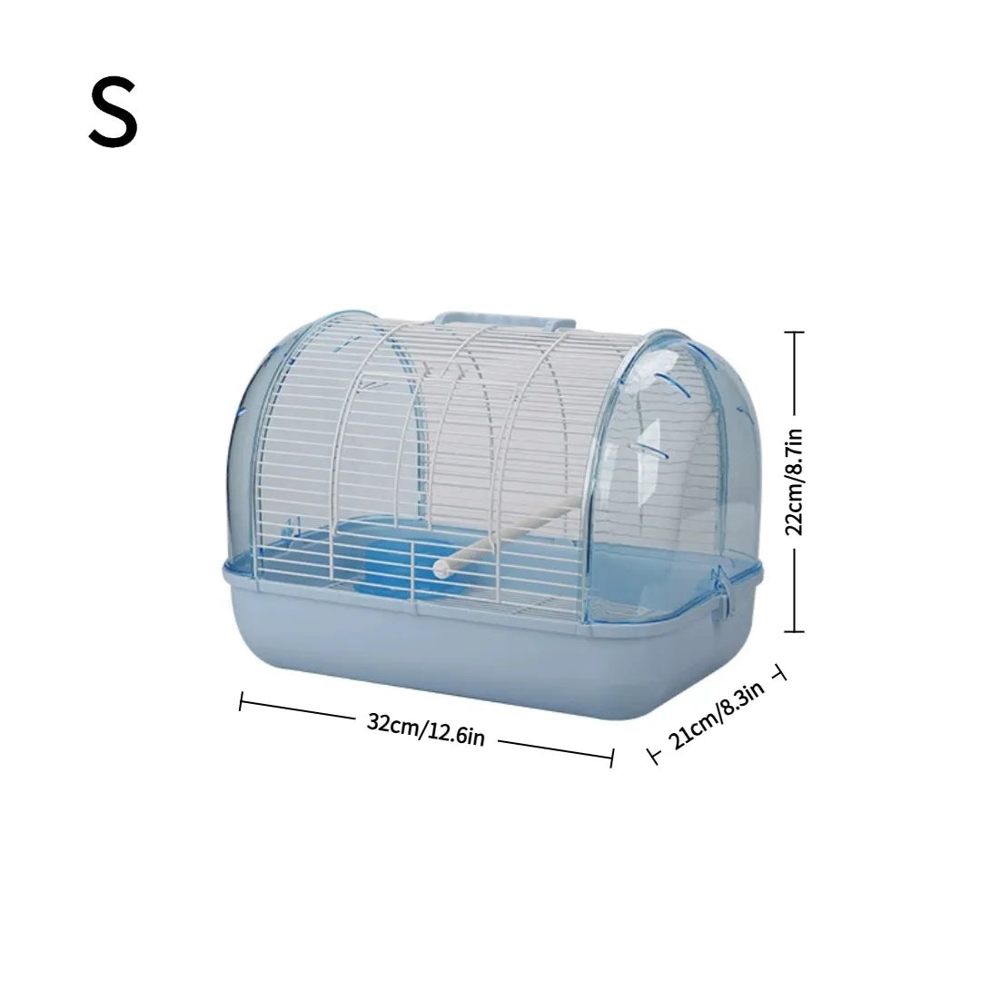 Clear Panoramic Bird Travel Carrier | Portable Cage