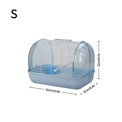 Clear Panoramic Bird Travel Carrier | Portable Cage