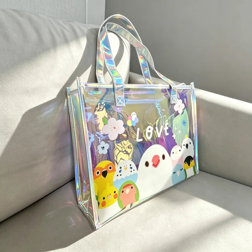 Holographic Bird Tote Bag