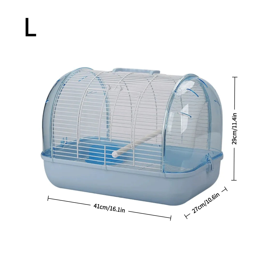 Clear Panoramic Bird Travel Carrier | Portable Cage