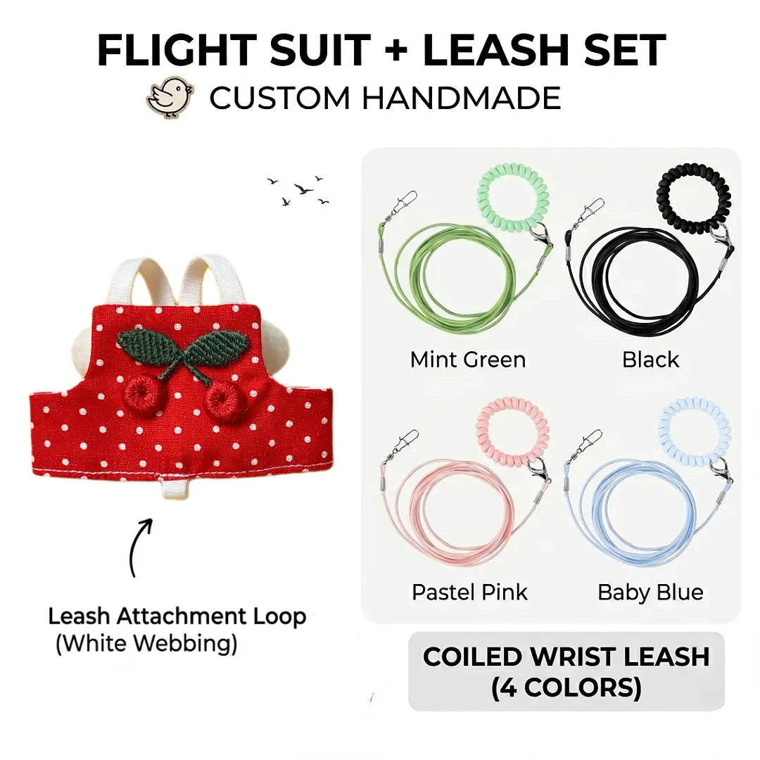 The Cherry Polka Dot Flight Suit