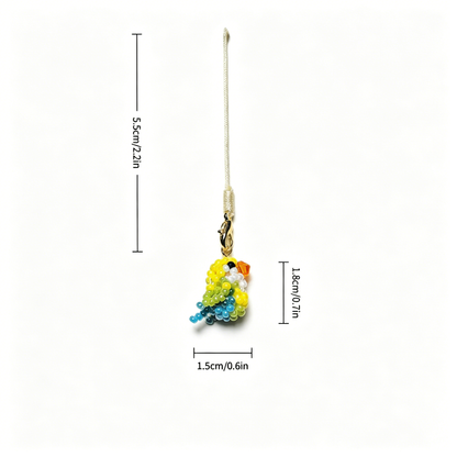 [PRE-ORDER] Miyuki Beaded Budgie Phone Charm