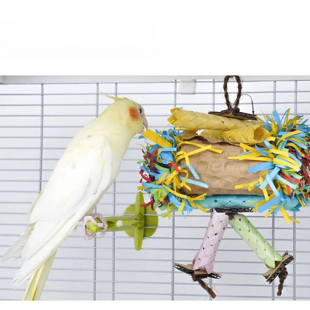 Colorful Foraging Shredder Toy for Parrots