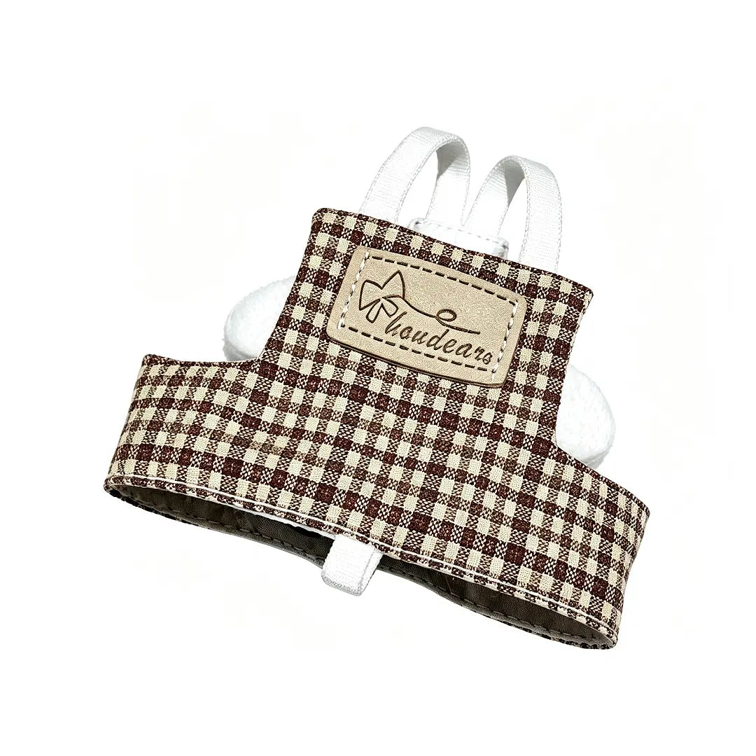 Bespoke Gingham Parrot Flight Suit & Leash Set