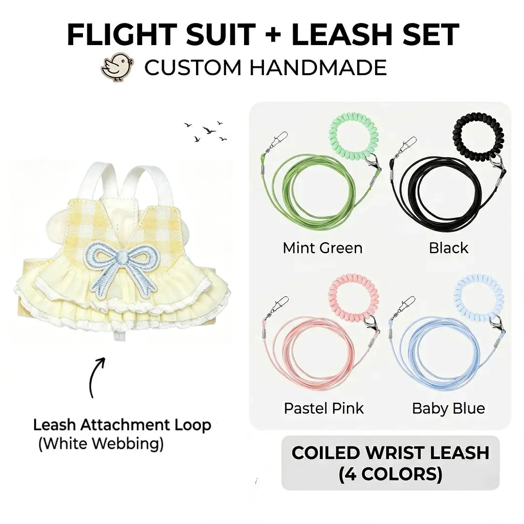 Pastel Lace Dress Bird Flight Suit | Custom Handmade