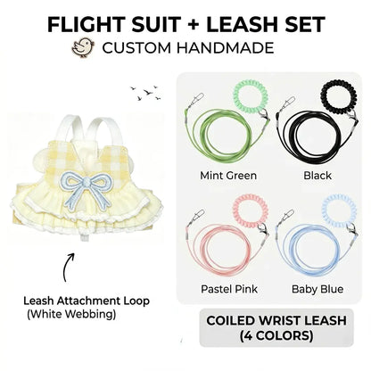 Pastel Lace Dress Bird Flight Suit | Custom Handmade